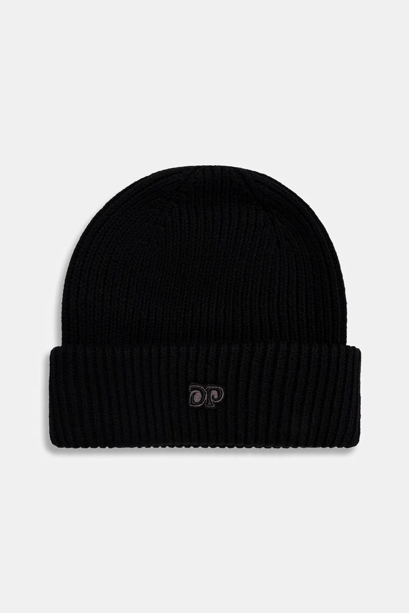 NEIGHBORHOOD beanie black color thick knit 242YGNH.HT02 at PRM US