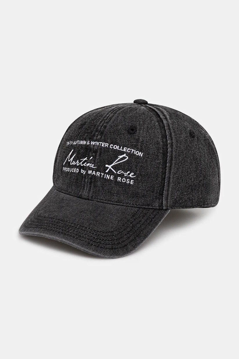 Martine Rose cotton baseball cap Rose Martine Cut Peak black