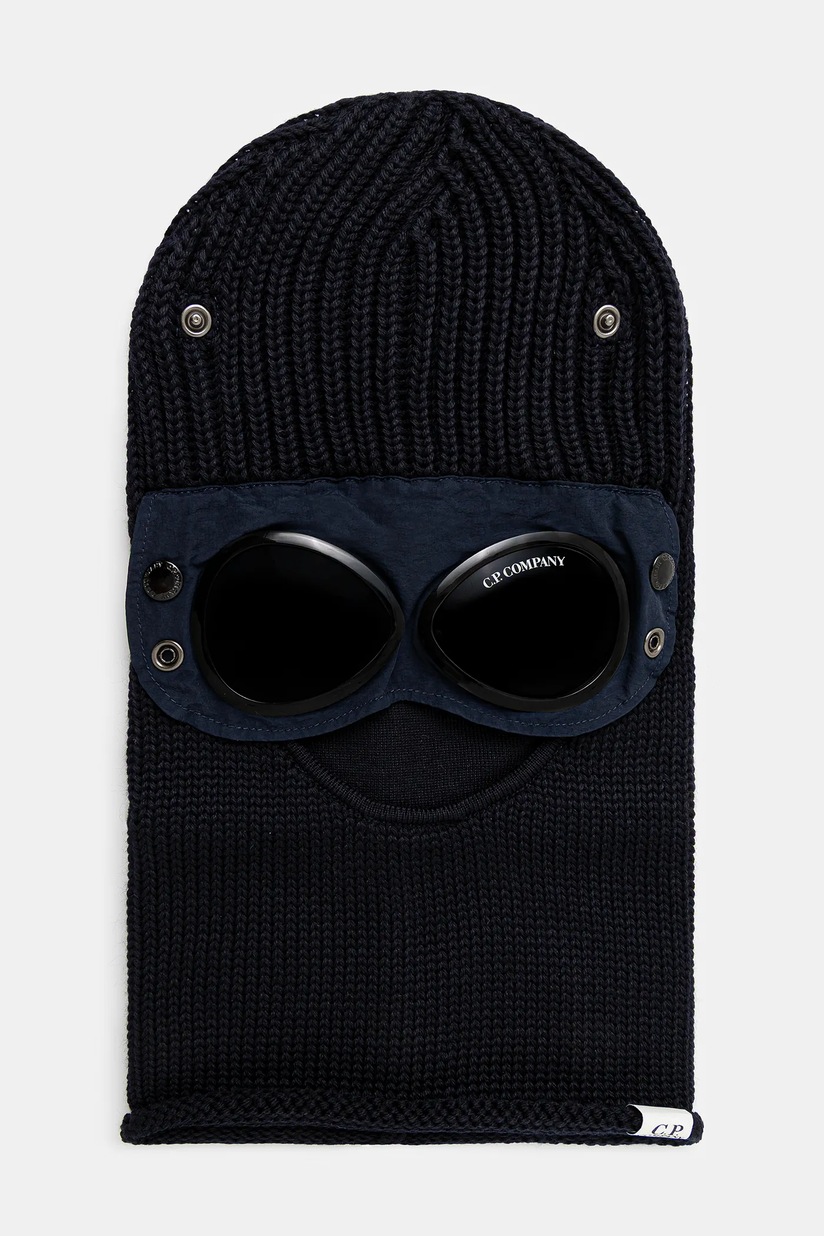 C.P. COMPANY バラクラバ 黒 ブラック C.P. Company wool balaclava black color RFCMAC740A005509A at PRM US