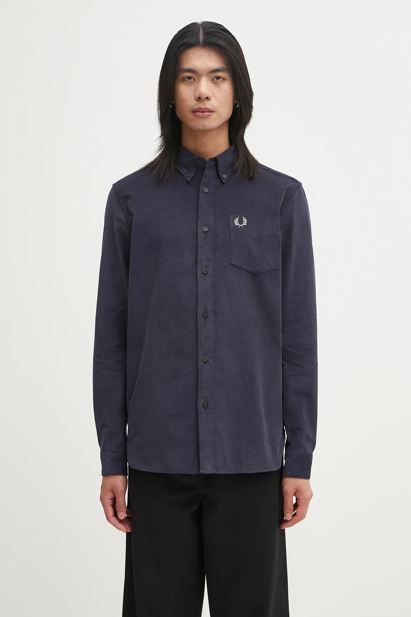 Fred Perry jacket navy blue color J8519 at PRM US