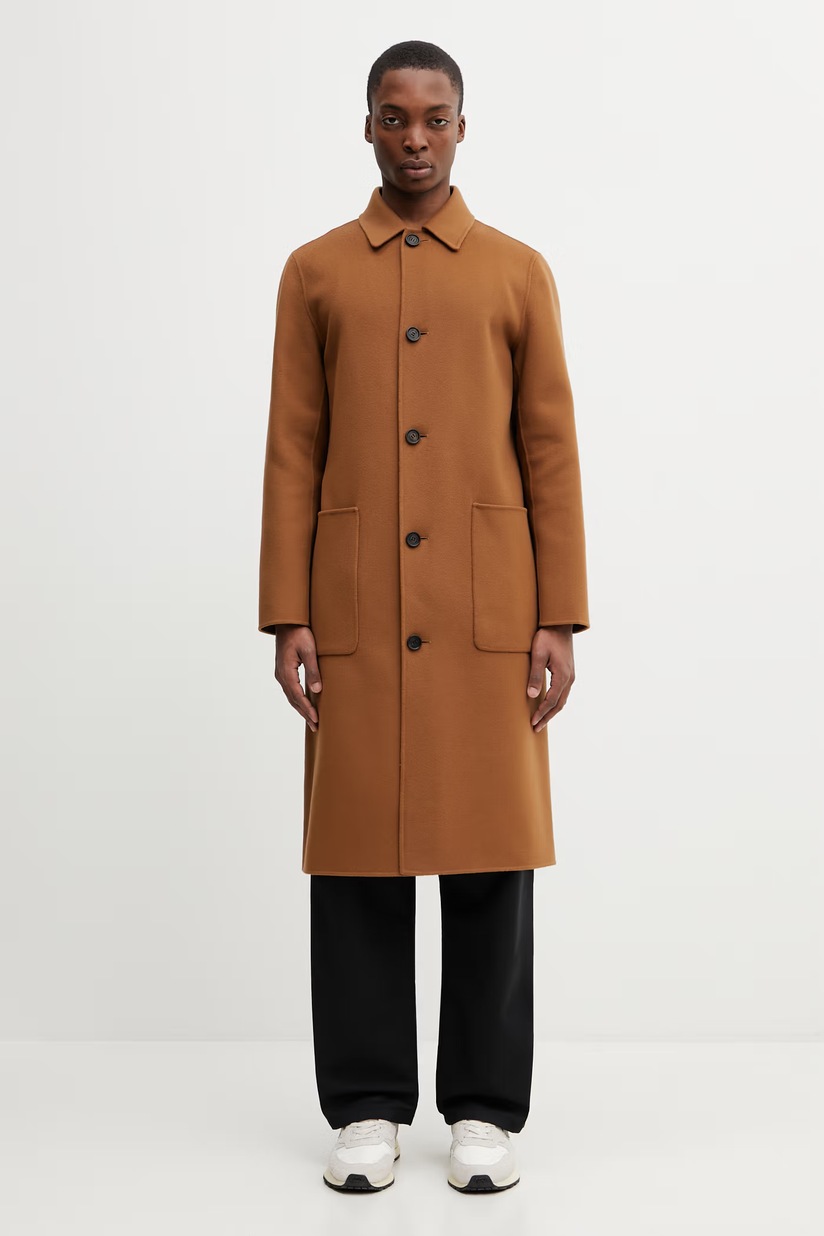 Carhartt WIP cotton jacket OG Santa Fe Coat brown color I034314