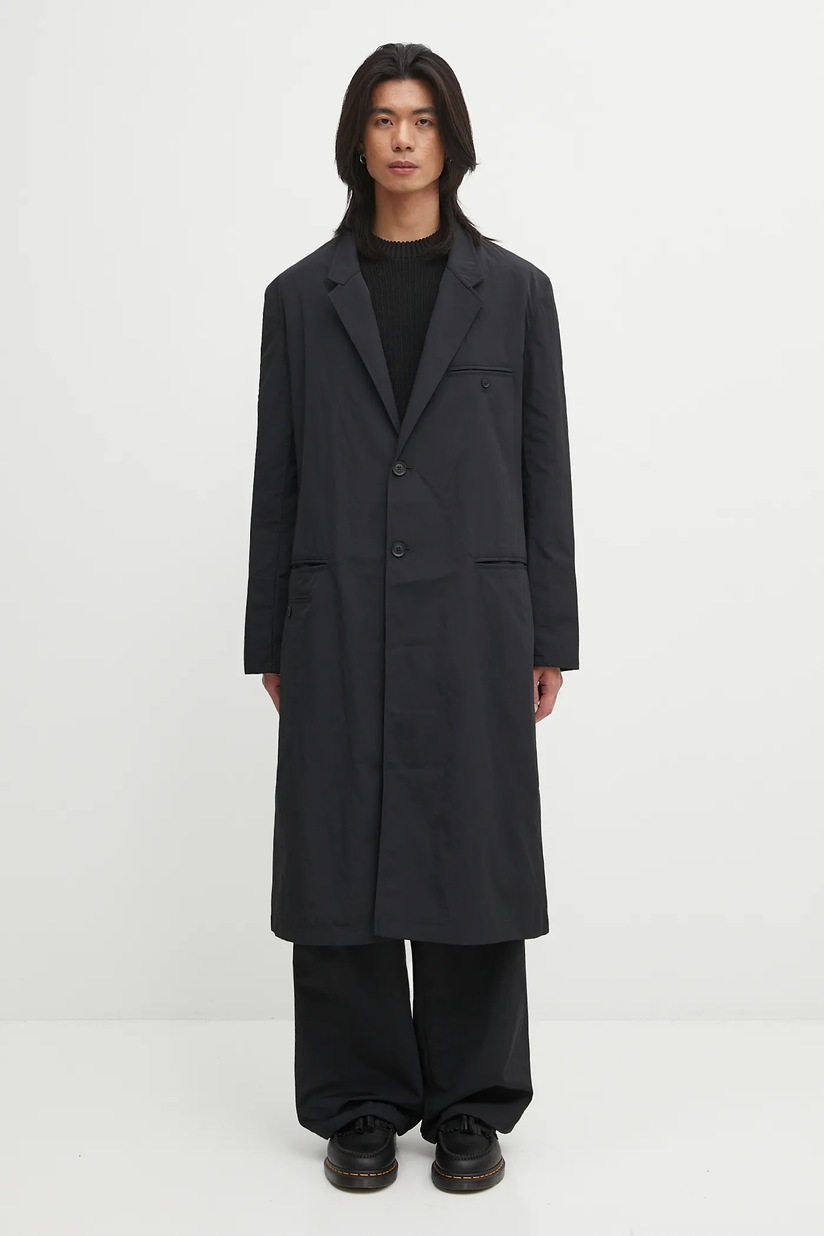 Y-3 wool coat Mellton Coat black color IW7500 at PRM US