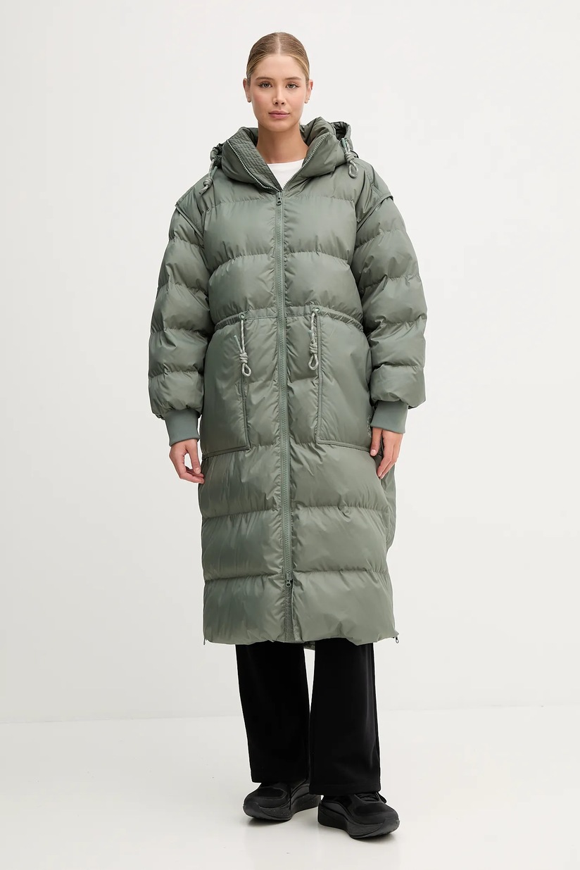 adidas by Stella McCartney kurtka kolor zielony zimowa KA7427
