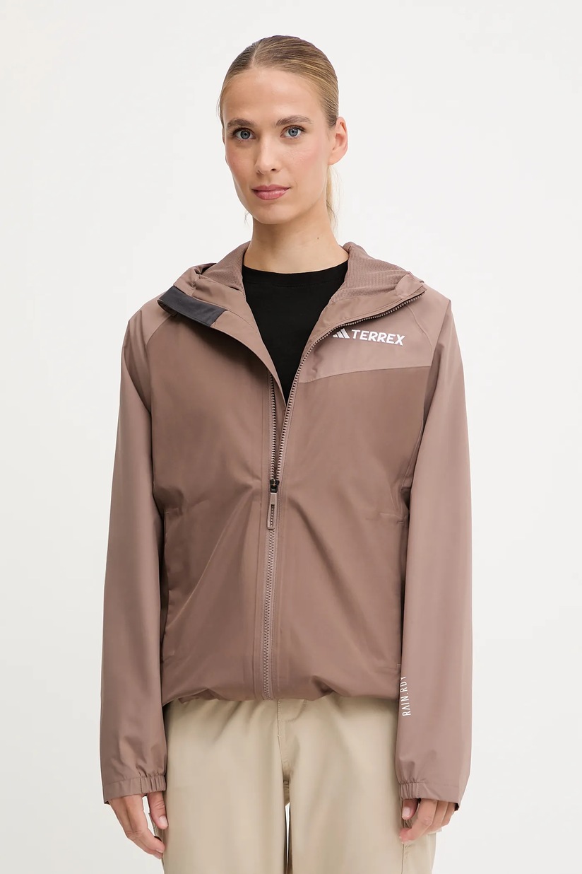 Дощовик adidas TERREX Multi 2L Rain Jacket колір коричневий JN0857