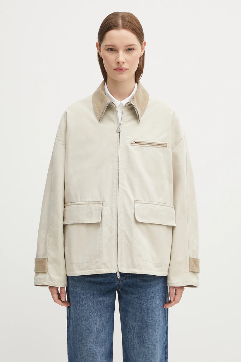 Carhartt WIP cotton jacket OG Detroit Jacket beige color I034879