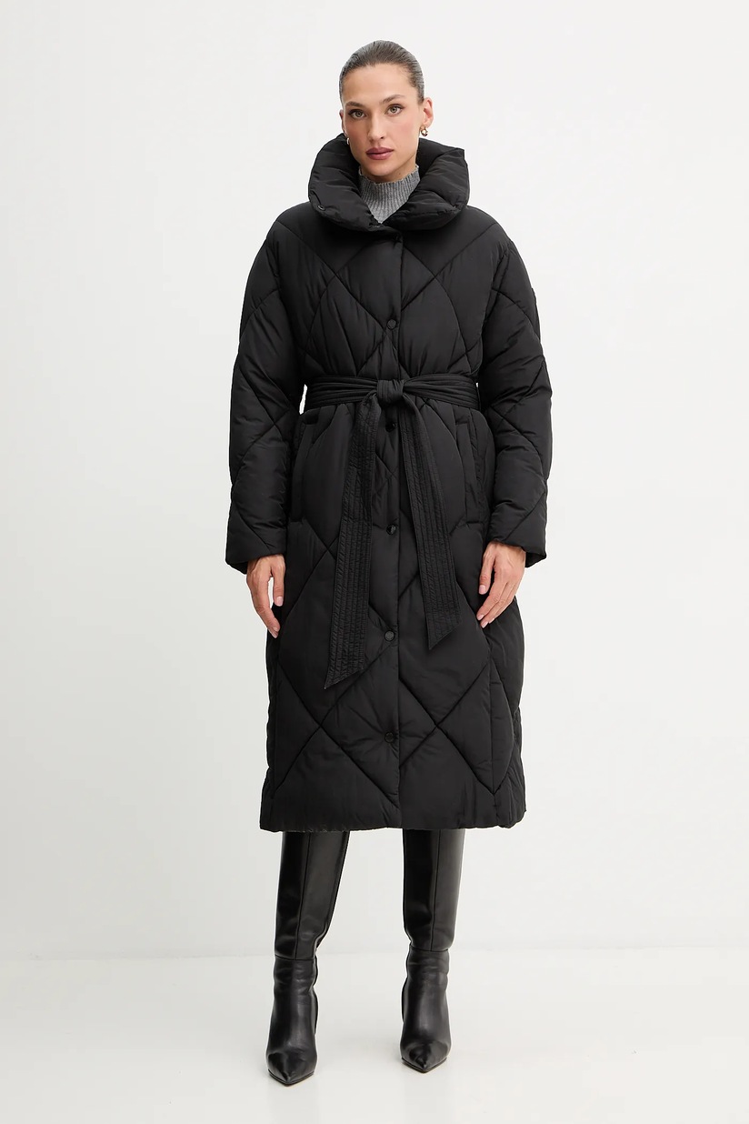 adidas Originals palton Tcoat Twill femei, culoarea negru, de
