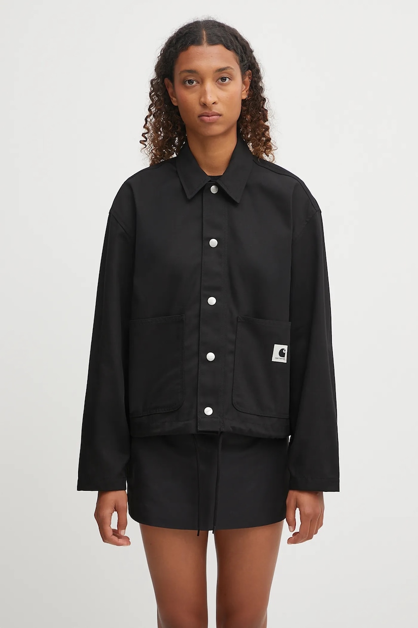 Carhartt WIP jacket Newkirk Jacket women's black color I033880 Carhartt WIP jacket Newkirk Jacket women's black color I033880