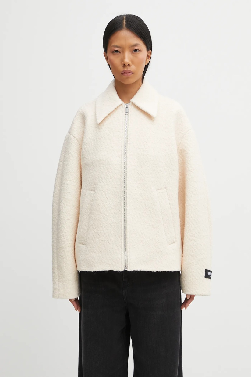 Napapijri jacket A-Claree women's beige color NP0A4I95N1J1 at PRM US