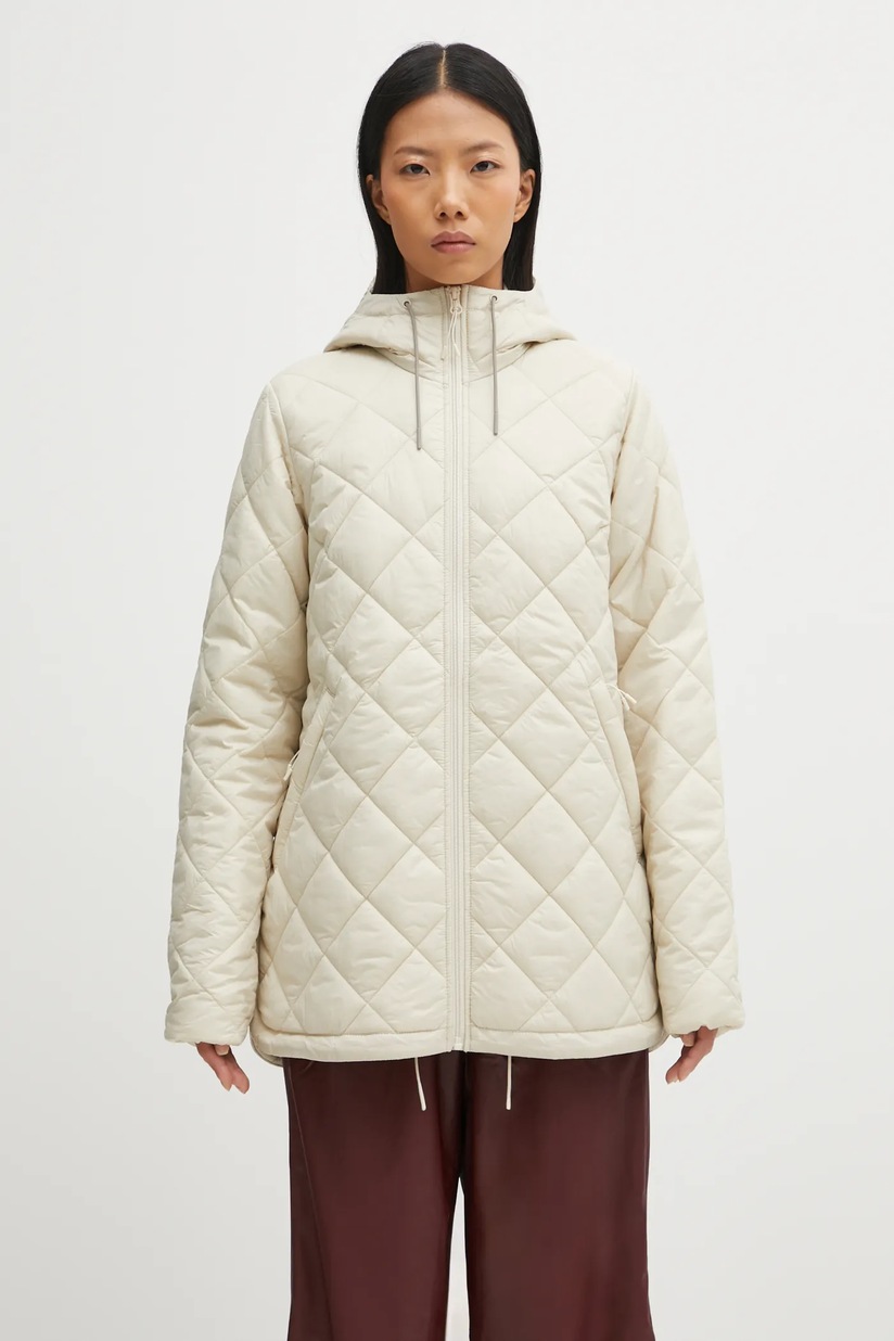Куртка adidas Originals Short Puffer цвет бежевый зимняя JX2947 на PRM