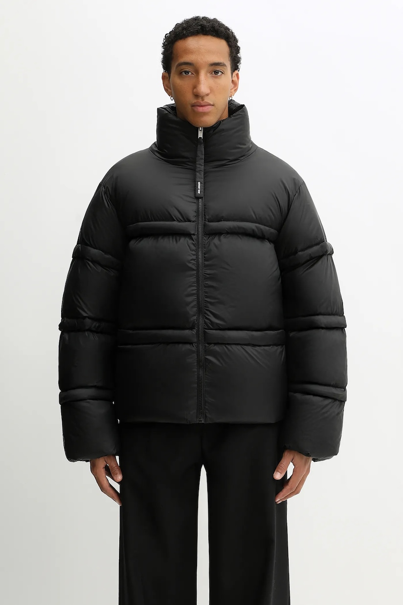 MM6 Maison Margiela leather jacket black color SH0AM0045 at PRM US