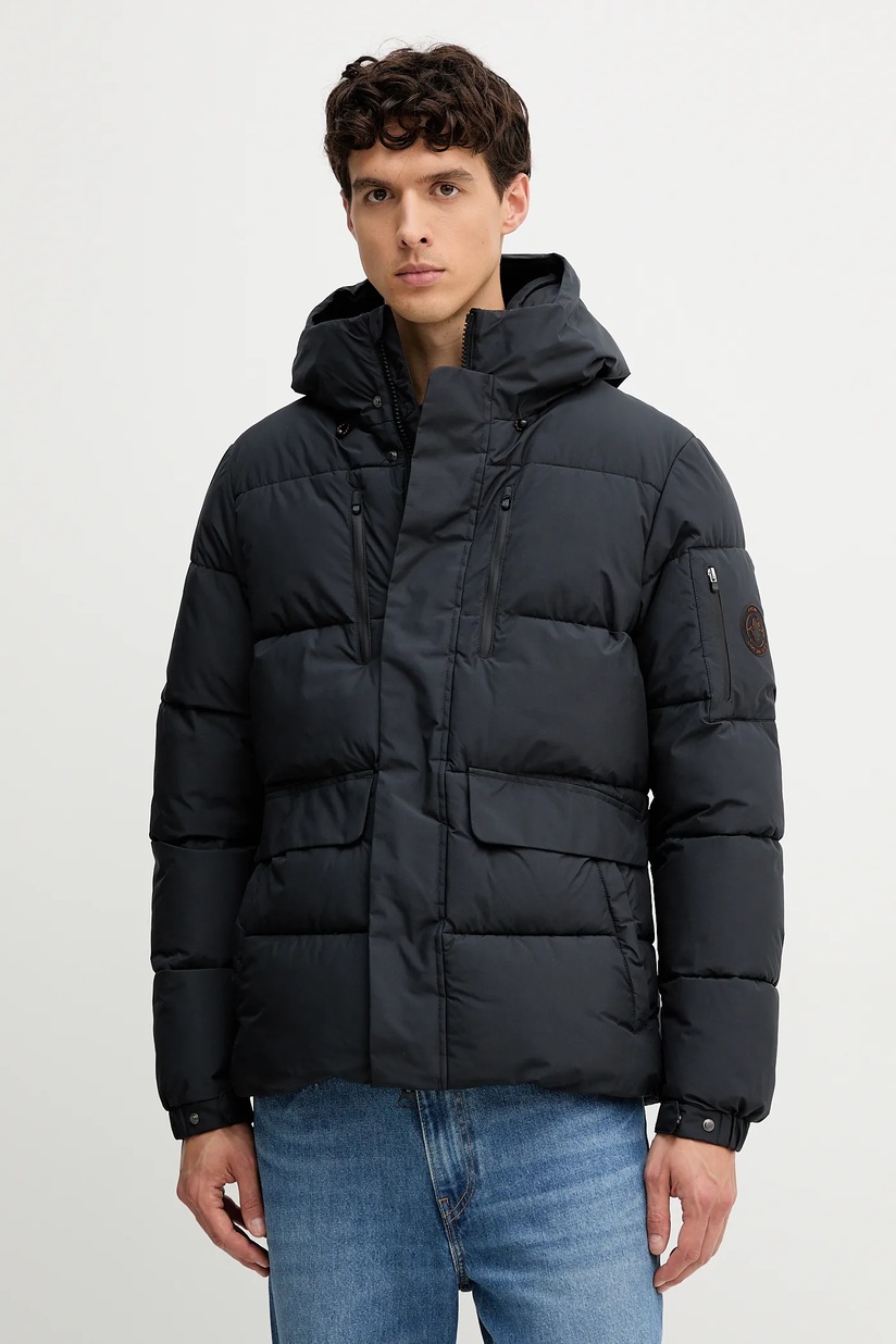 Куртка-бомбер Diesel мужской цвет чёрный переходная oversize