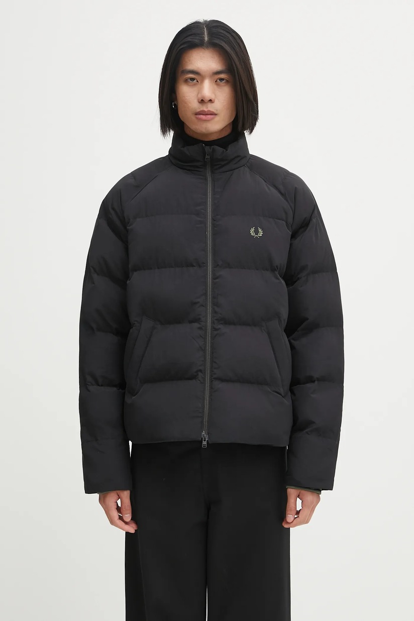 FRED PERRY グレー ピーコート UK 10 1/4 Zip Fleeceback Sweatshirt in Anchor Grey | Fred Perry