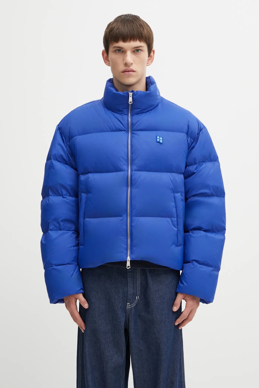 Ader Error down jacket men's blue color BN01FWDW0101BL at PRM US