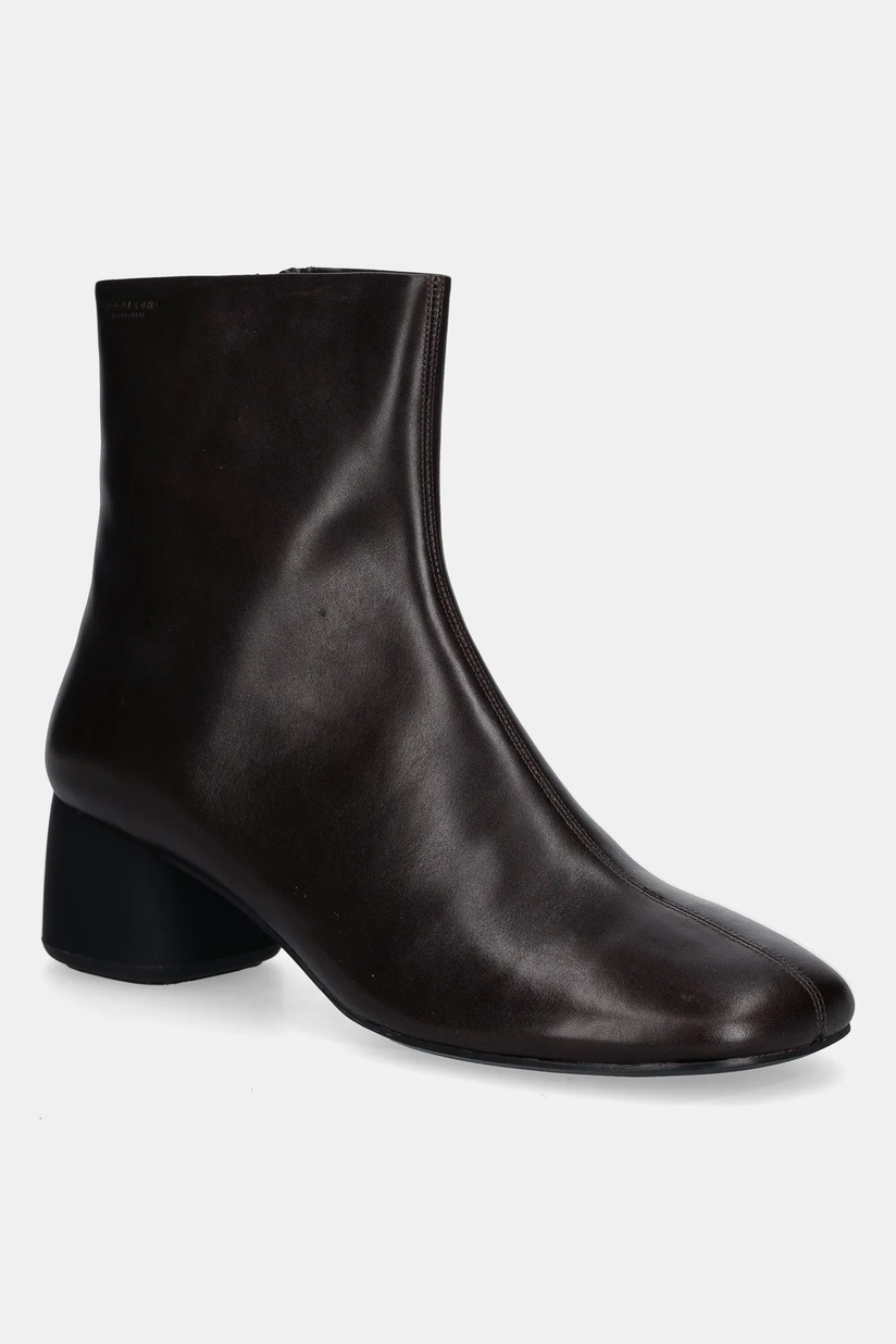 Кожаные полусапожки Weekend Max Mara Ranch цвет коричневый