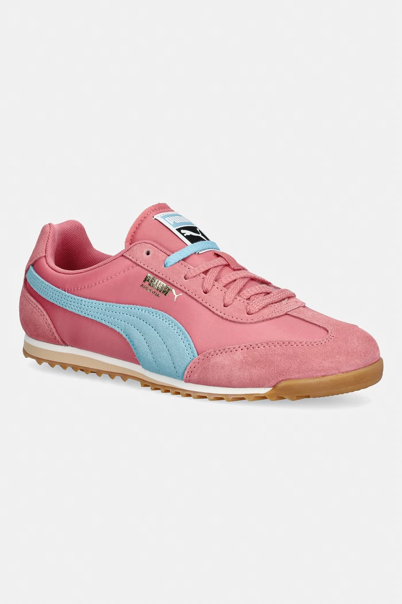 Замшеві кросівки Puma Palermo Elevata Wns колір помаранчевий