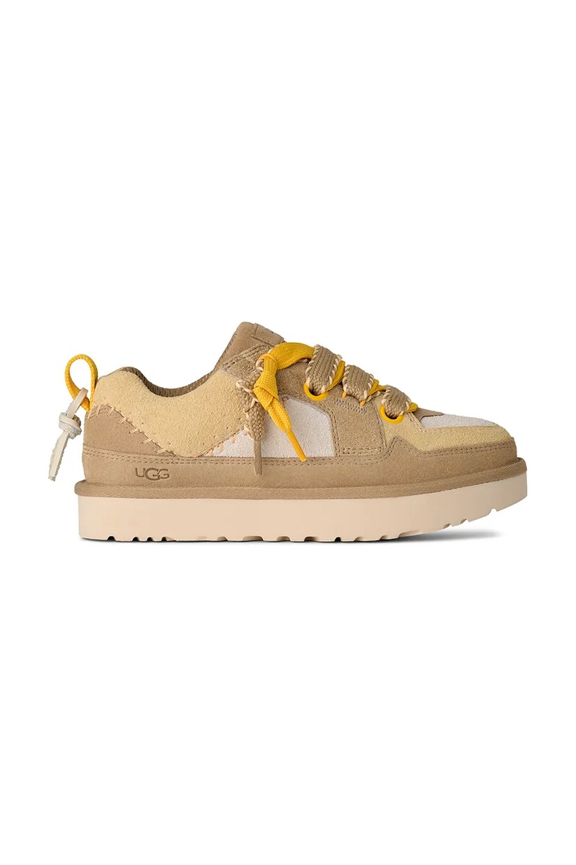 UGG suede sneakers Lo Lowmel women's beige color 1168890