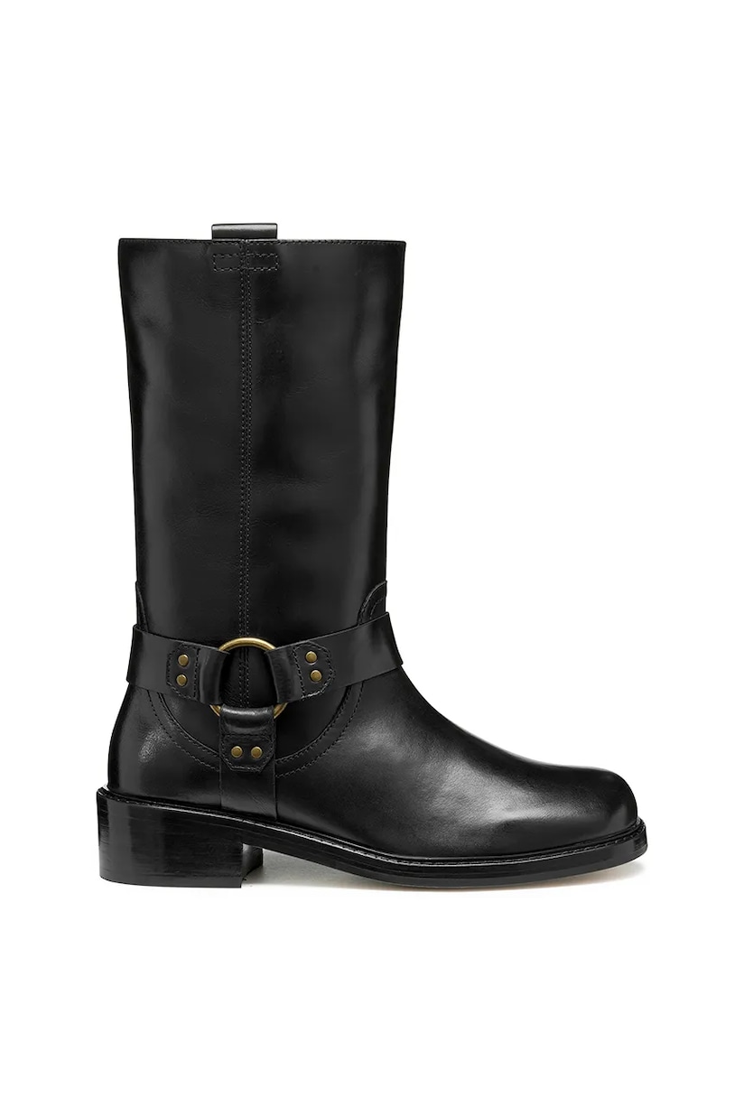 Stivaletti Geox Damiana E In Pelle Scamosciata - Tacco 6.5cm, Comodi Ed Eleganti, Donna - Foto 6