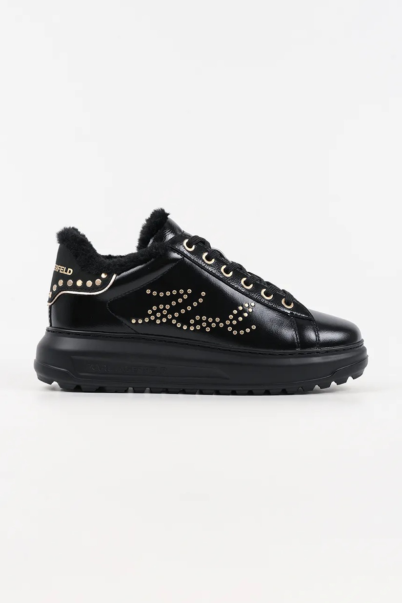 Karl Lagerfeld sneakers din piele KAPRI culoarea negru, KL62538K