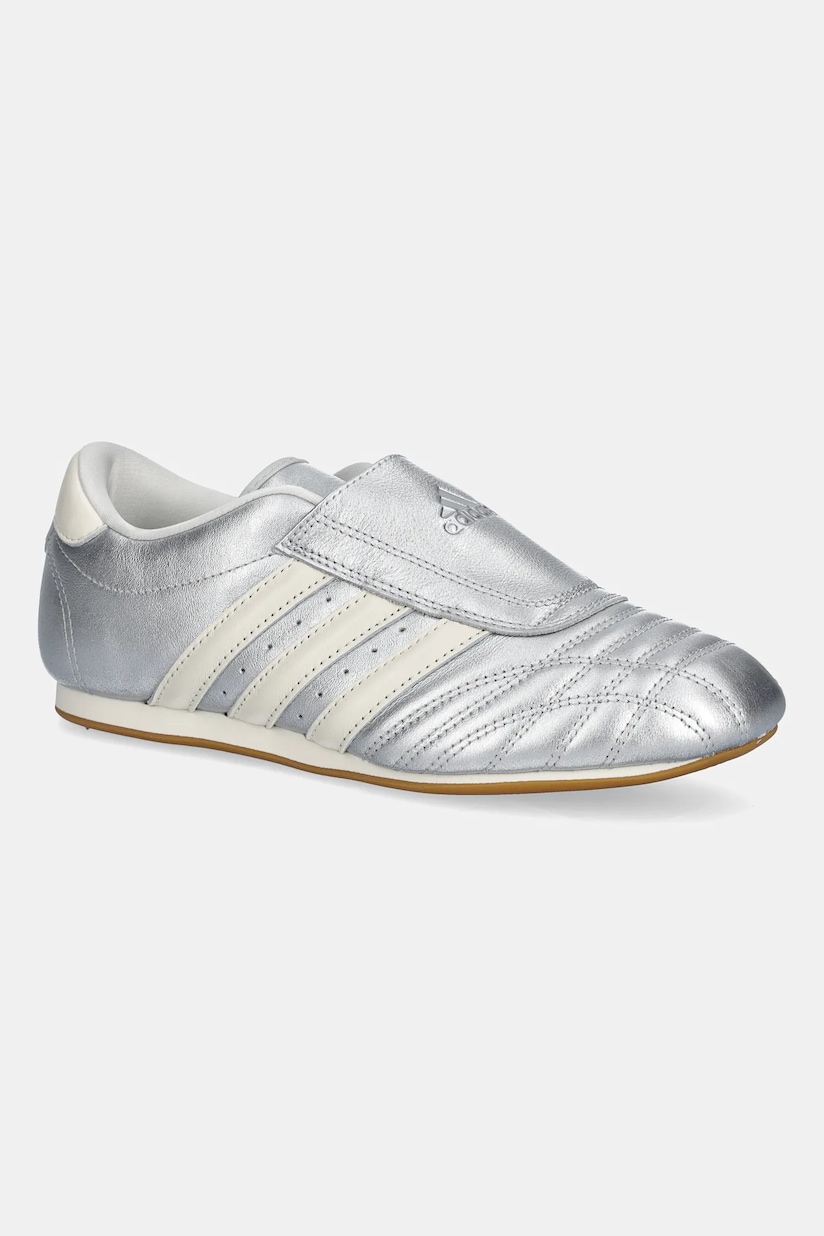 Шкіряні кросівки adidas Originals Samba OG колір срібний JR0035