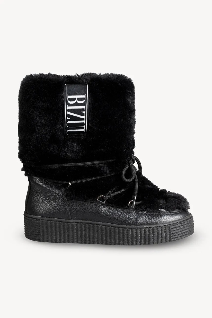 Зимние сапоги Moon Boot MB LTRACK FAUX FUR WP цвет чёрный