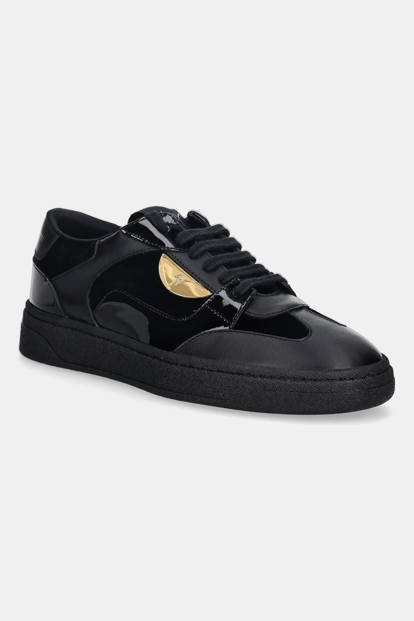 Кожаные кроссовки Giuseppe Zanotti GZ/94 цвет чёрный RU50011.002