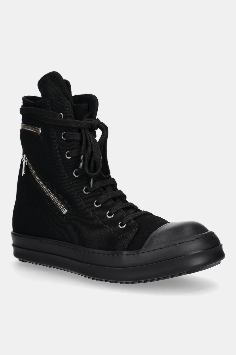 RICK OWENS DRKSHDW HI SNEAKS ラモーンズ 黒 43 Rick Owens DRKSHDW trainers Sneaks black color DU02E7800.DO at PRM US