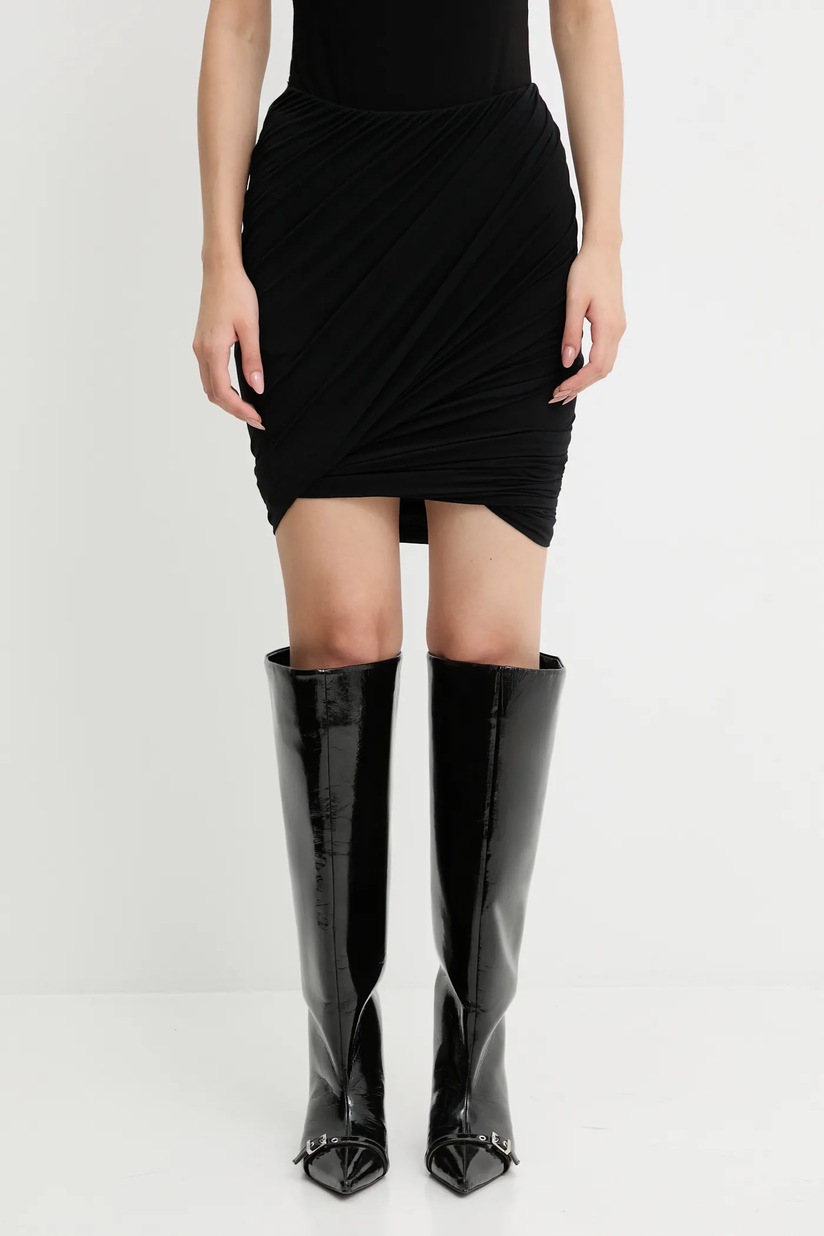 MM6 Maison Margiela skirt black color S62MI0025.M35227 at PRM US