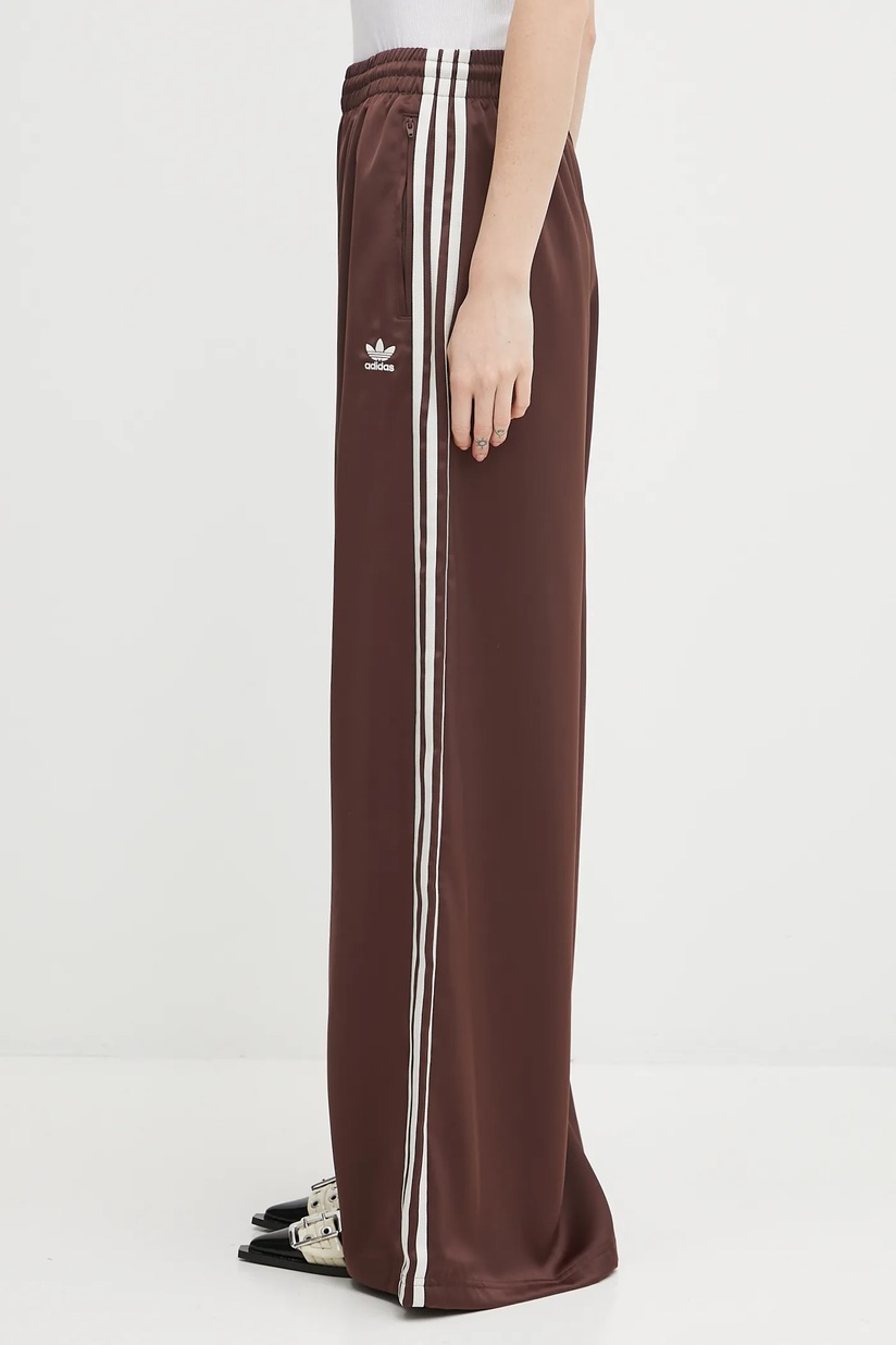 adidas Originals joggers Satin Tp Wl brown color with an