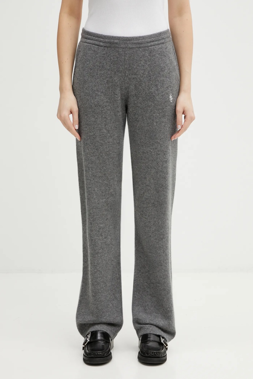 MM6 Maison Margiela wool blend trousers gray color S52KA0481 at PRM US