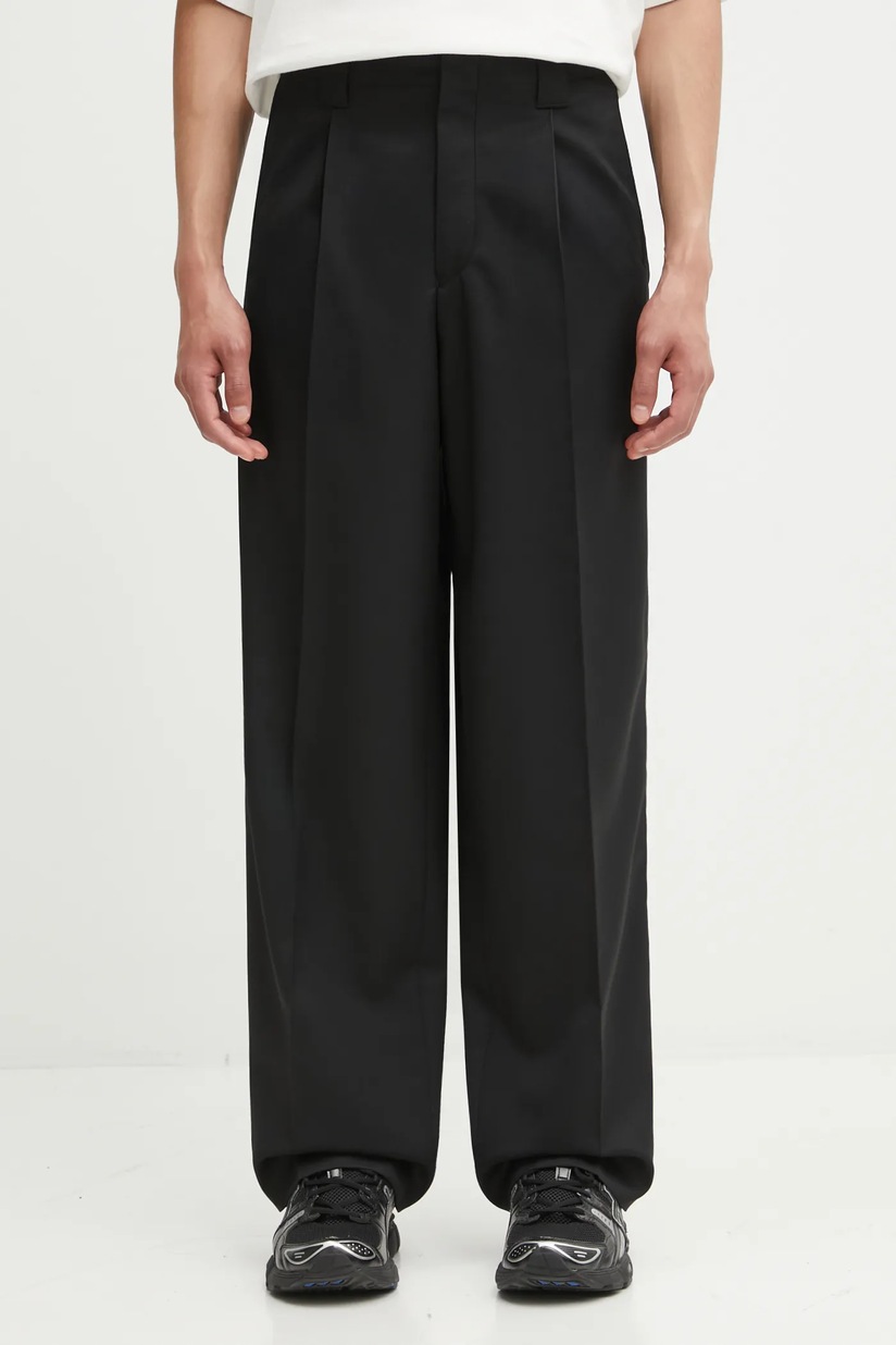 Kenzo trousers men's black color FF55PA3679RI.99 at PRM US
