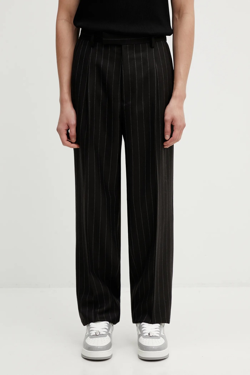 Wacko Maria wool trousers PLEATED TROUSERS ( TYPE-2 ) beige color Wacko Maria wool trousers PLEATED TROUSERS ( TYPE-2 ) beige color