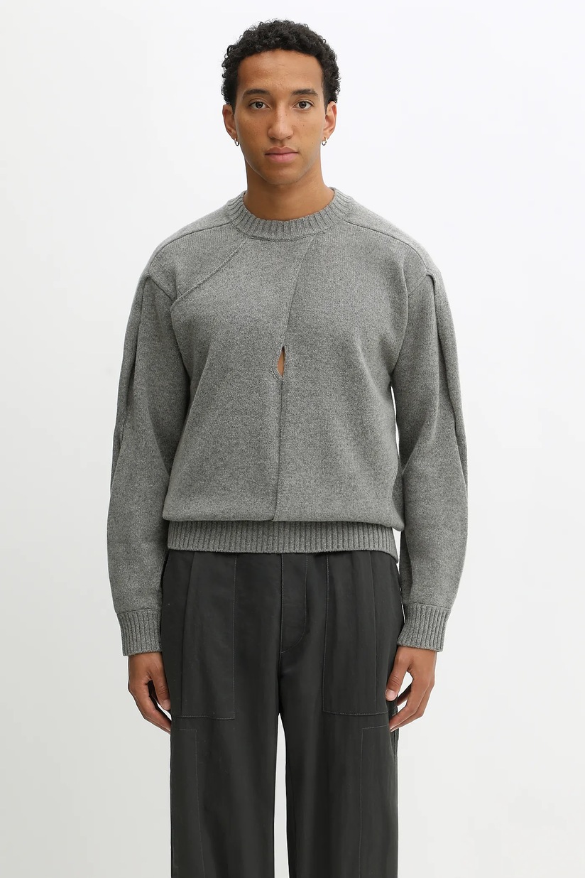 MKI MIYUKI ZOKU wool blend jumper Mohair Blend Knit Hoody men's