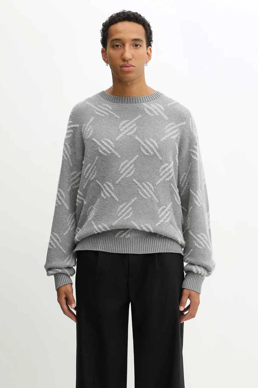 MM6 Maison Margiela wool blend sweater gray color SH0HL0039.M13206