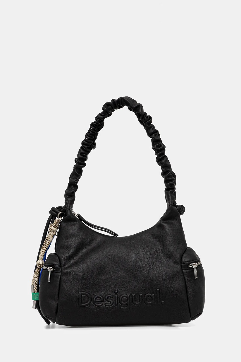 Desigual torebka HALF LOGO MONTVIL kolor brązowy 25WAXPAY