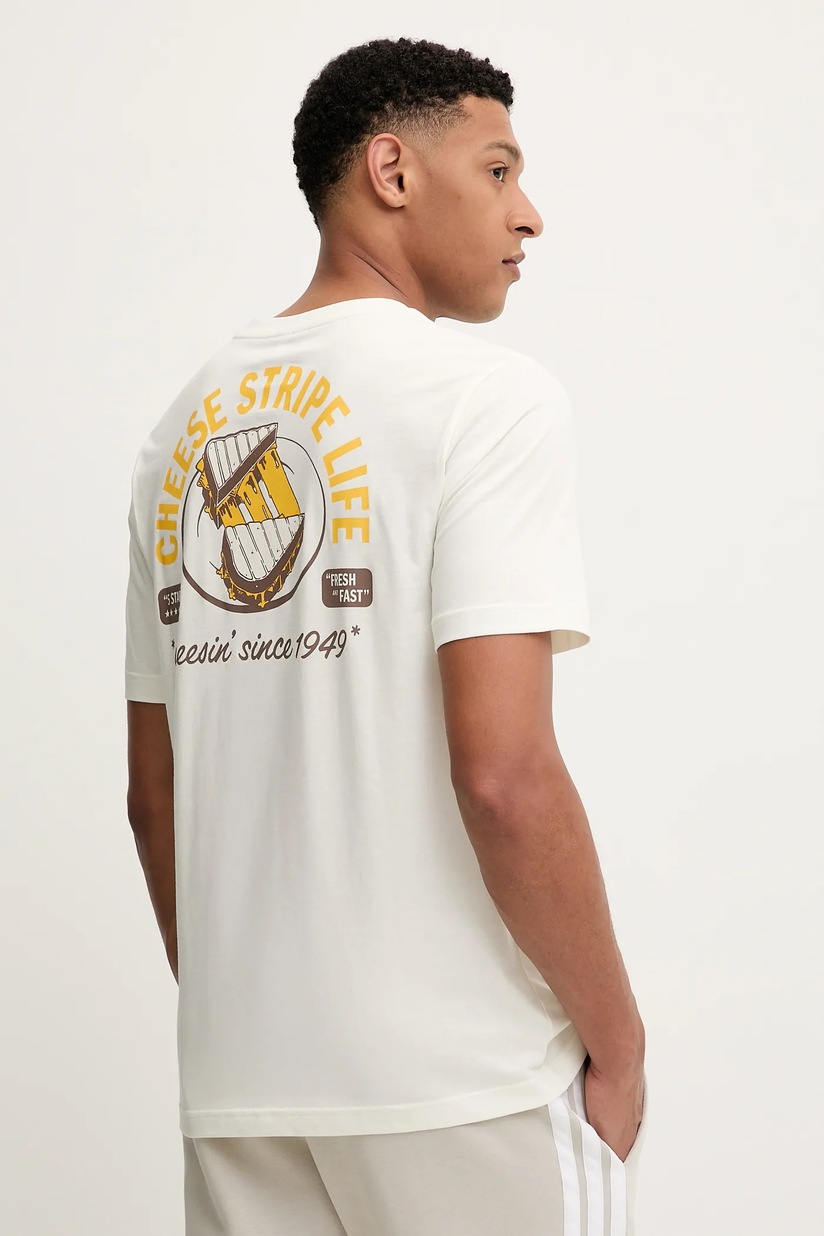 ちゃ adidas t-shirt bawełniany Food Grilled Cheese Graphic Tee męski