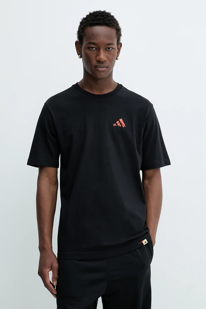 Хлопковая футболка adidas Doodle Hunt Bike Graphic T-Shirt цвет