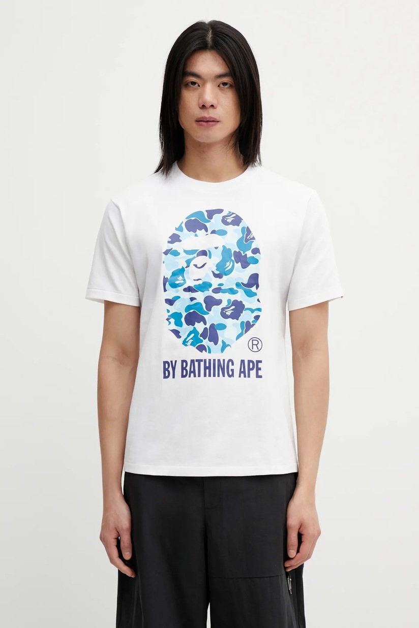 A BATHING APE 半袖Tシャツ A BATHING APE® By Bathing APE TEE T-shirt | ホワイト | FARFETCH JP