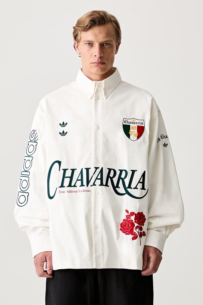 adidas Originals x Willy Chavarria shirt cotton Men's beige KV1980