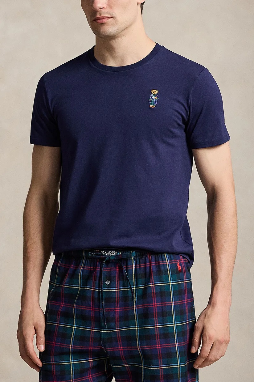 Polo Ralph Lauren lounge t-shirt cotton Men's navy 714P18502 at PRM US