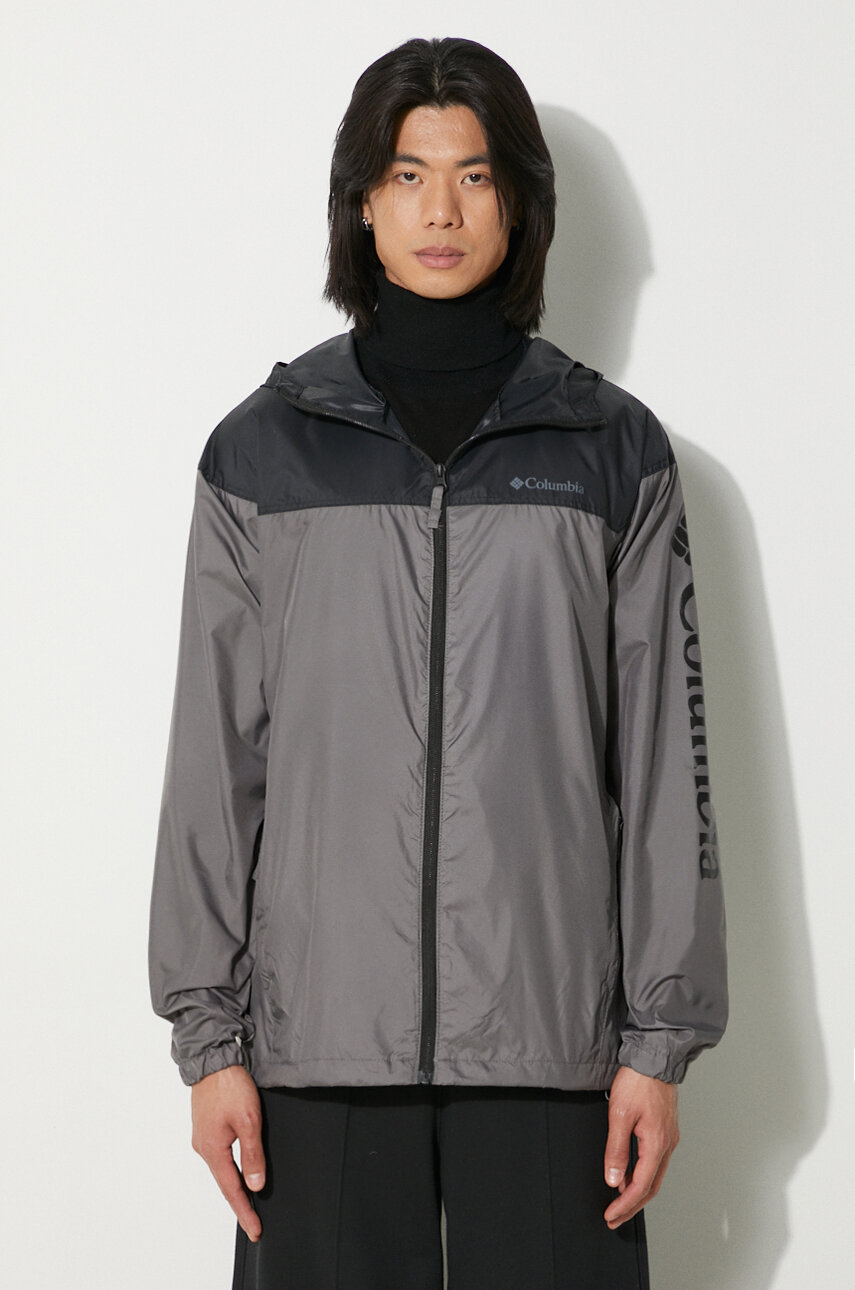 Mens grey columbia jacket deals