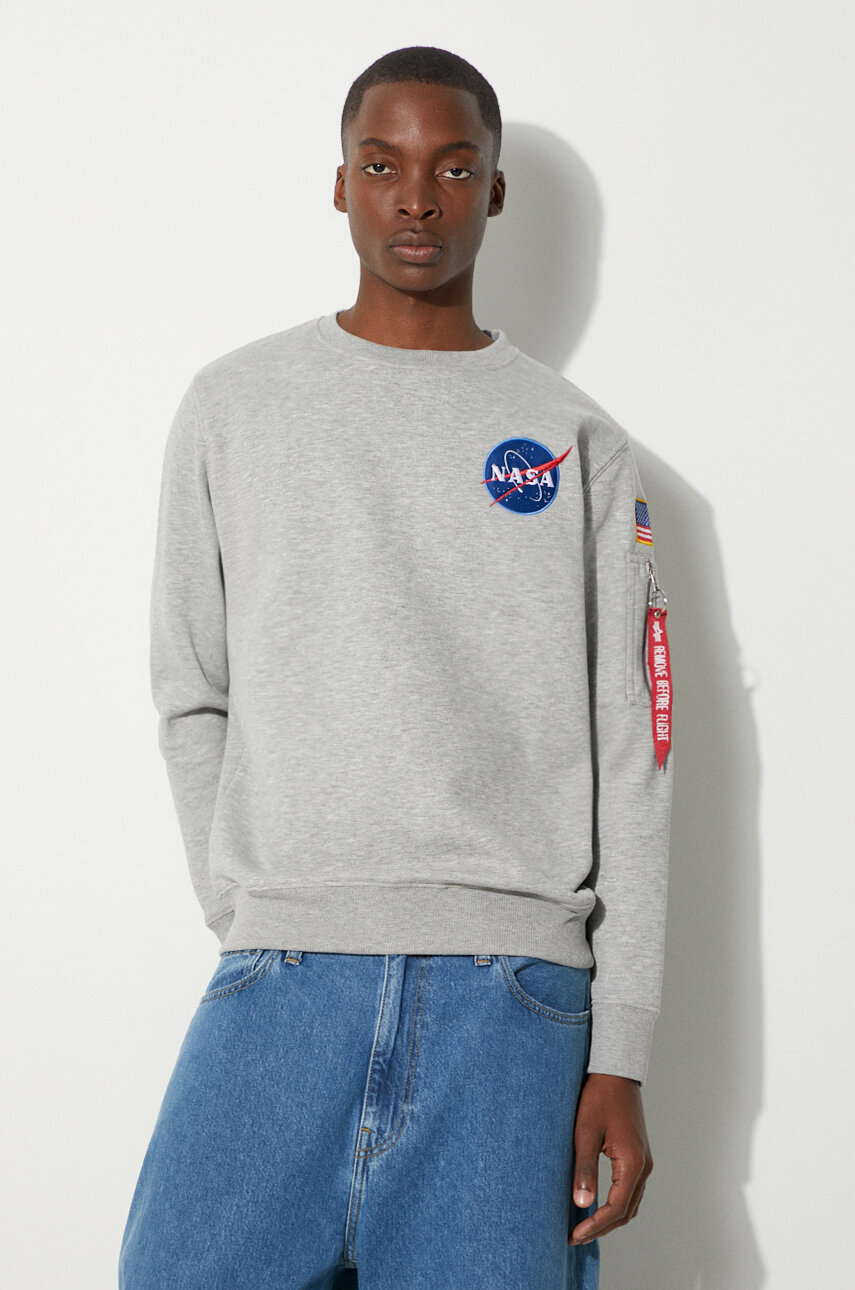 Nasa logo grey men's sweatshirt sale