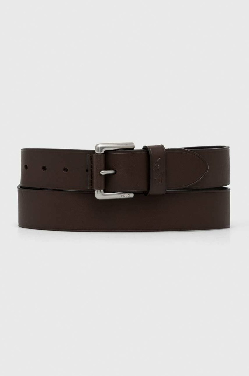 Polo Ralph Lauren leather belt brown color 405845449 at PRM US