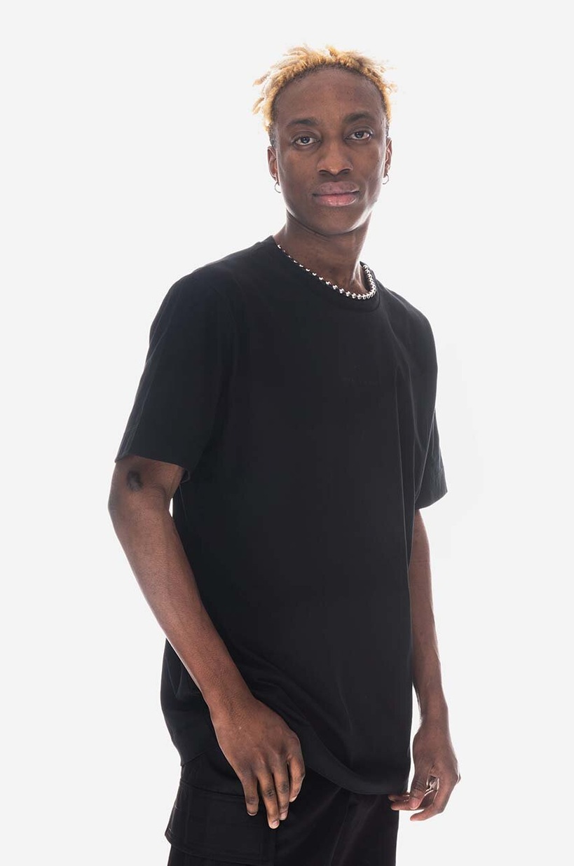 ★1017 ALYX 9SM★ ブラック '9SM' Tシャツ 1017 ALYX 9SM Graphic Print T-Shirt in Black | LN-CC