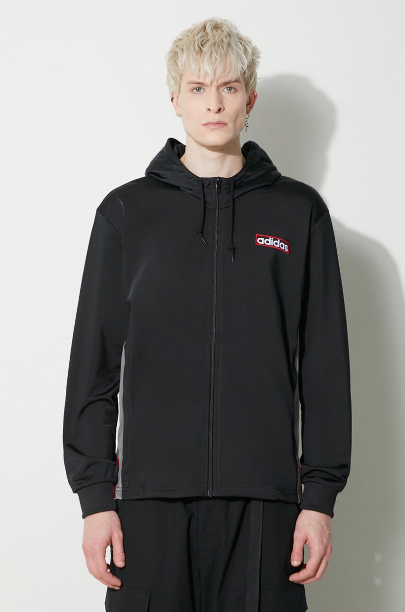 adidas バーガンディ ジップアップジャージ XS adidas Originals sweatshirt Prem Track Top maroon color with an