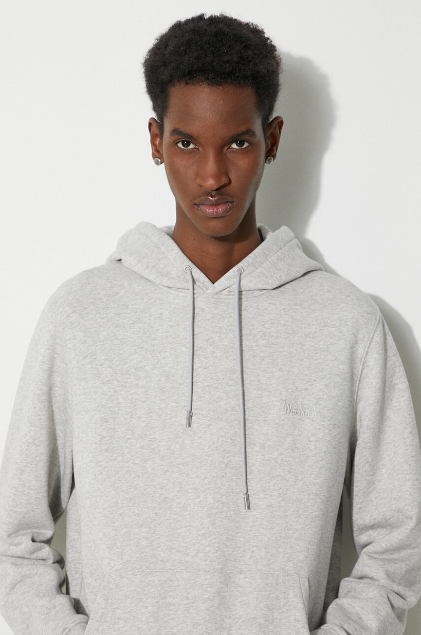 ADERERROR Tag hoodie フーディー パーカー　グレー　M 定番 Ader Error cotton sweatshirt TRS Tag Hoodie men's gray color