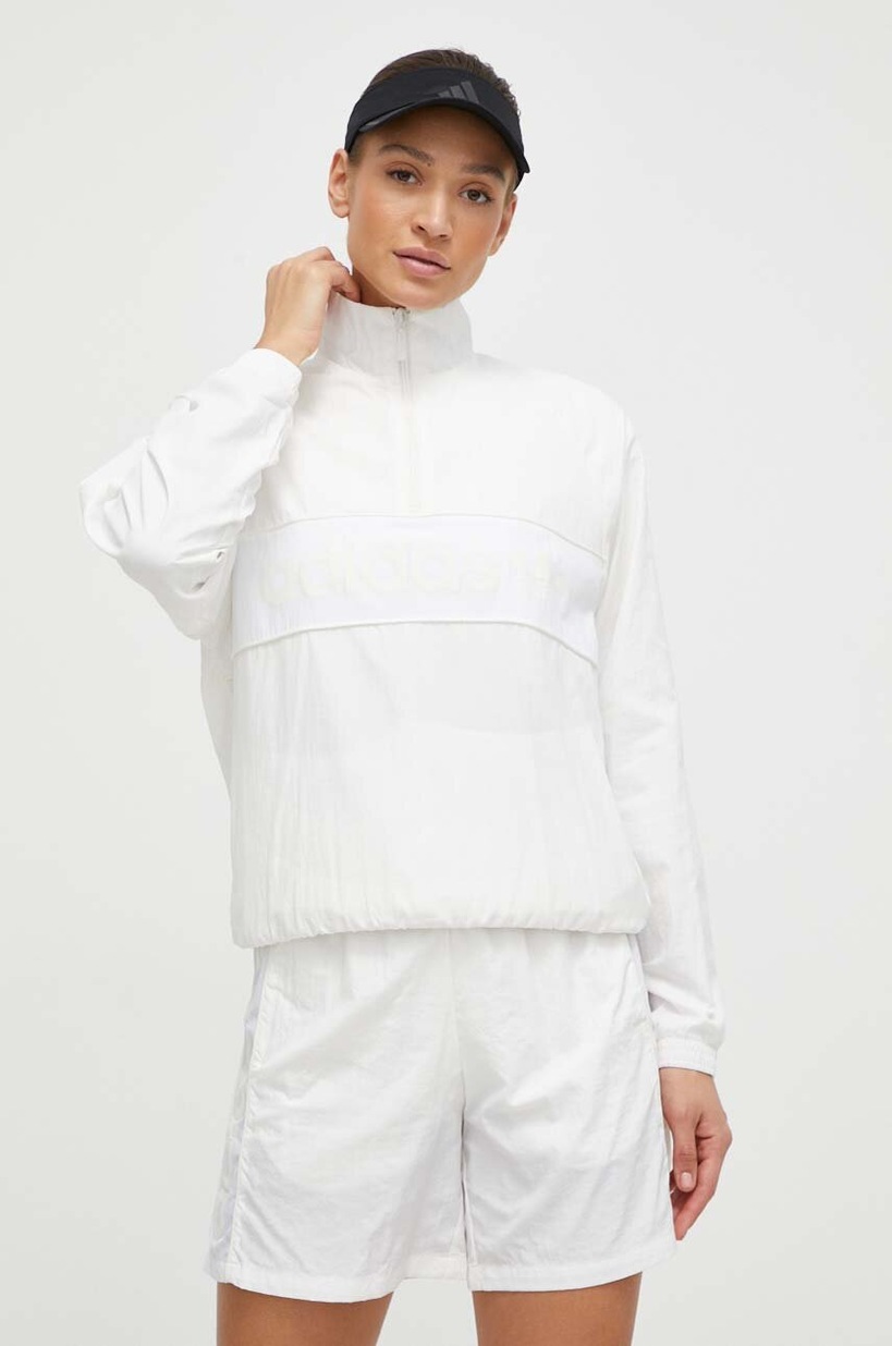 Куртка adidas женская цвет белый переходная oversize | ANSWEAR.ua