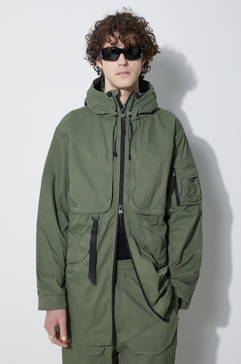 Alpha Industries reversible bomber jacket MA-1 men's green color