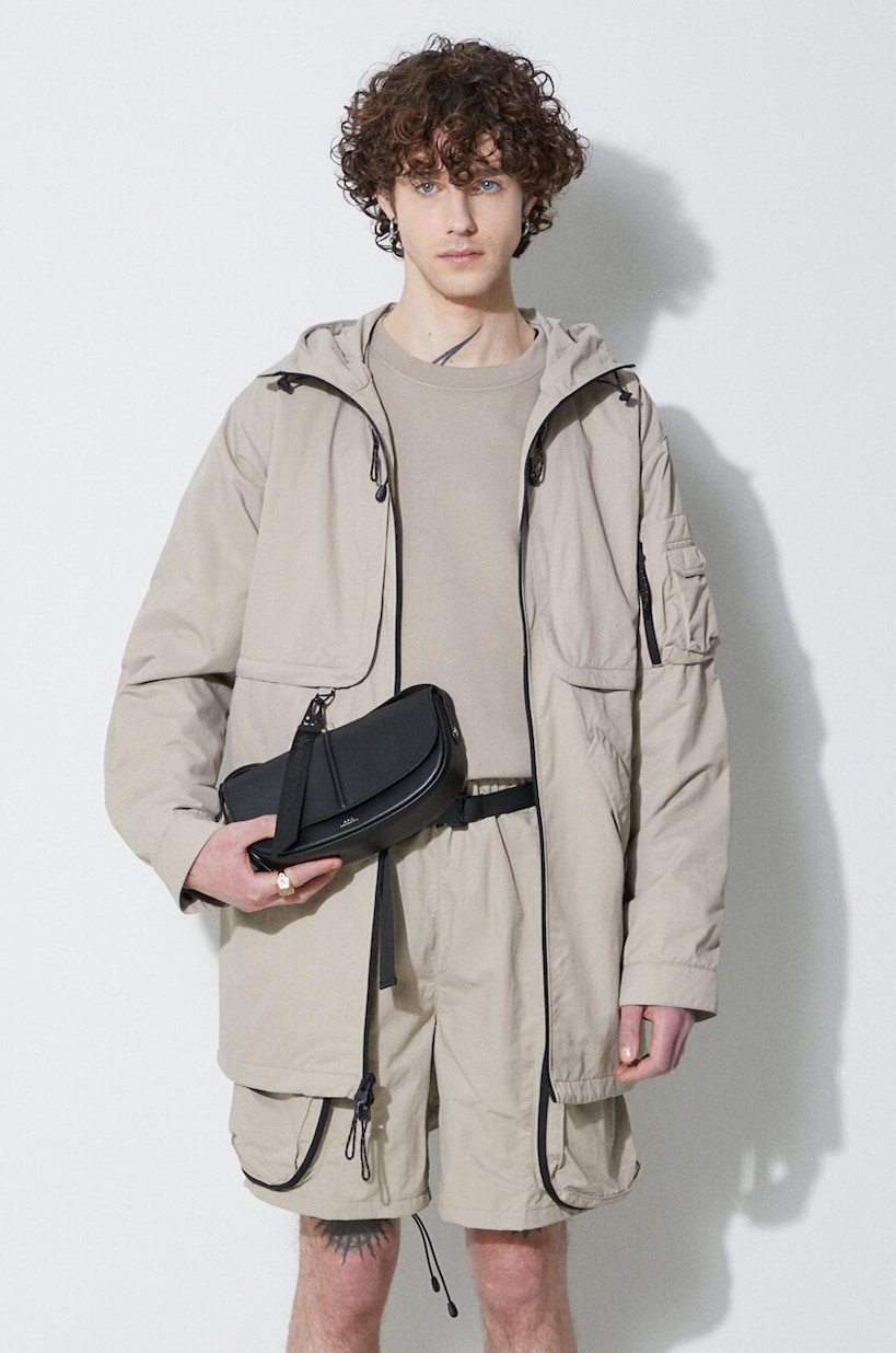 Napapijri jacket A-Moesa men's beige color NP0A4I1RN1J1 at PRM US