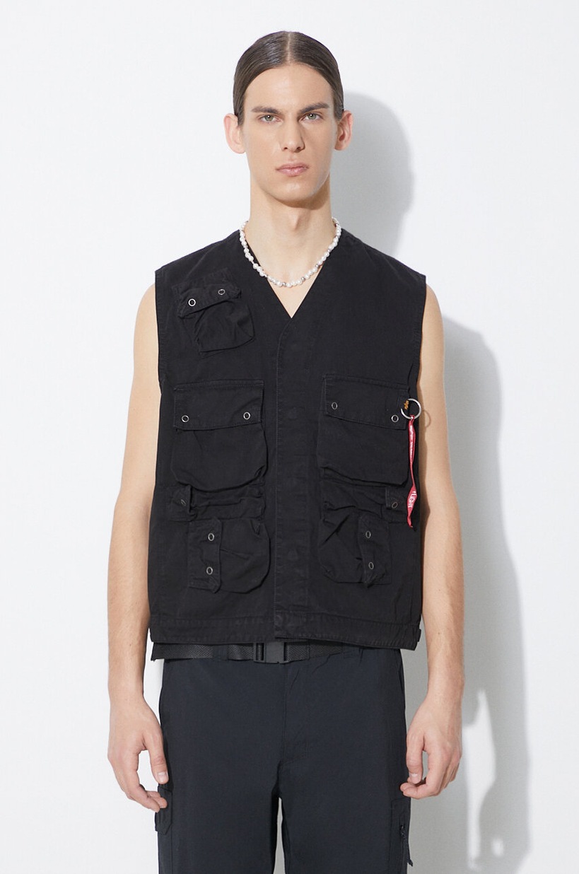 Engineered Garments vest Cover Vest men's black color 24F1C003