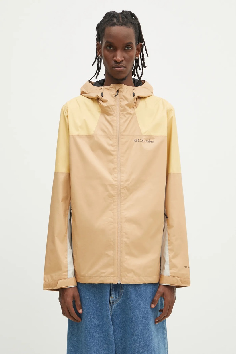 Columbia reversible jacket Wallowa Reversible men's beige color